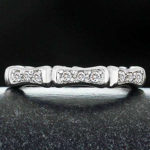 Modern Full Eternity 0.63 Carat Cr. Diamond Accents Engagement Ring