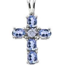 Tanzanite and Diamond Pendant