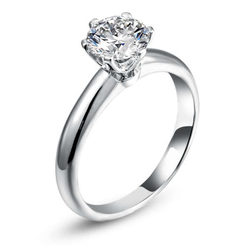 Sparkling 0.30 Carat Cr. Diamond Solitaire Engagement Ring