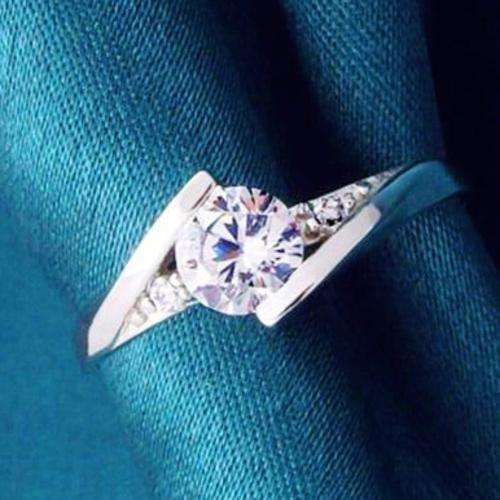 Brand New 0.46 Carat Cr. Diamond with Accents Engagement Ring