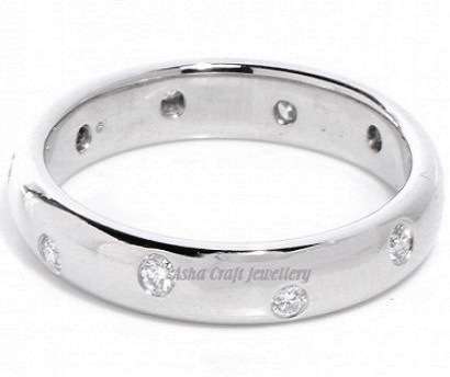 STUNNING 0.20 Carat Cr. Diamond Eternity Band Size 8[Q]