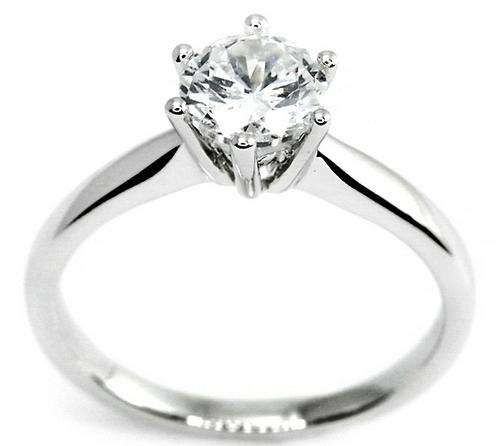 Sparkling 0.30 carat Cr. Diamond Engagement ring. Size 8.5[R]