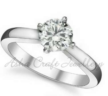 2.01 Carat Cr. Diamond True North Titanium Steel Ring. Size 7.5[P]