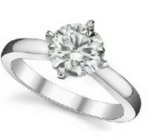 Brilliant 2.01 Carat Cr. Diamond True North Engagement Ring. Size 7.5[P]