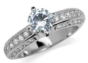 ULTIMATE BEAUTY! Synth Diamond Encrusted Engagement Ring 9[S]