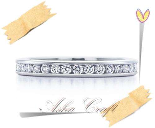 Full Eternity 0.50 Carat Cr. Diamond Anniversary Band. Size 8/Q