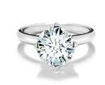 Exquisite!! 2.05ct Sparkling White True North Engagement Ring. Size 6.5