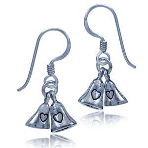 *STERLING SILVER GUARANTEE* Wedding Bells Dangle Earrings