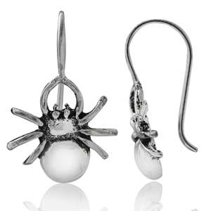 *STERLING SILVER GUARANTEE* Spider Hook Earrings