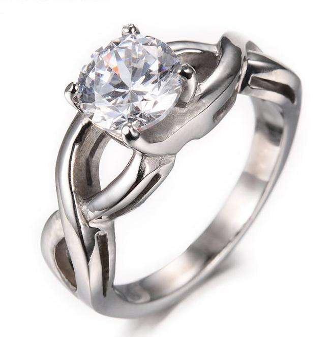 TOP QUALITY! 1.24ct VVS D Cr. Diamond Sparkling Solitaire Engagement Ring. Size 7