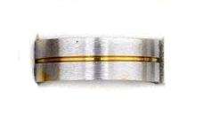 Mens stainless steel gold trim rings. Size 7