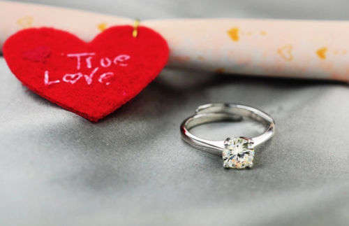 925 Silver Adjustable Solitaire CZ Ring