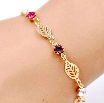 Chic Simple Retro Leaf Chain Bracelet Bracelet Bangle Gift