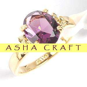 *** SIZE 6.5 / N *** Pretty & Modern 3ct Lab Amethyst Cocktail Ring