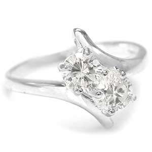 ** SIZE 8 / Q ** Extraordinary 0.94ct Ladies Engagement Ring 18k White Gold Vermeil