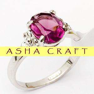 ** SIZE 9 / S / 19mm ** Pretty & Modern 3.00ct Lab Amethyst Ladies Ring in 18krg