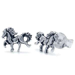 20% OFF - Brand New Cute Horse Studs .925 Solid Silver Earrings