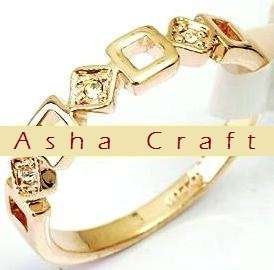 30% OFF - Size 6.5 / N - Brand New Pretty 0.06ct Diamond CZ 18krgp Ring