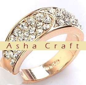 ** SIZE 6.5 / N ** Brand New Gorgeous Diamond CZ Cocktail Ring