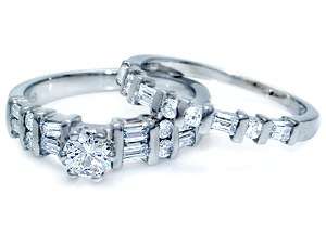 Size 9 / R - Brand New 1.40ct Diamond CZ Engagement & Wedding .925 Solid Silver Ring