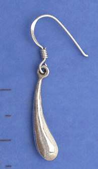 BRAND NEW! - Dangling Teardrop .925 Solid Silver Earrings   (2 pairs available)