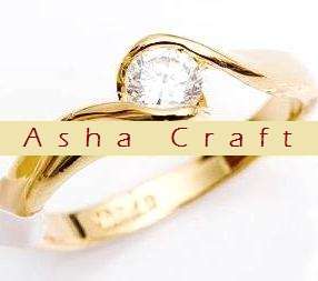 Size 6 / M - Brand New Brilliant 0.40ct Diamond CZ split-style 18krgp Ring