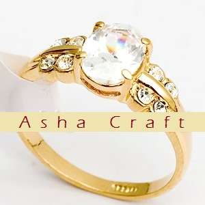 Size 5 / L - Brand New Beautiful 1.62ct Diamond CZ Antique Style 18krgp Ring