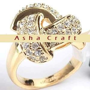 Size 6 / M - Brand New Cocktail 2.20ct White CZ Ladies 18krgp Ring