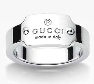 Brand New GUCCI Branded Ring Beautifully Crafted in .925 Sterling Silver - Size 8