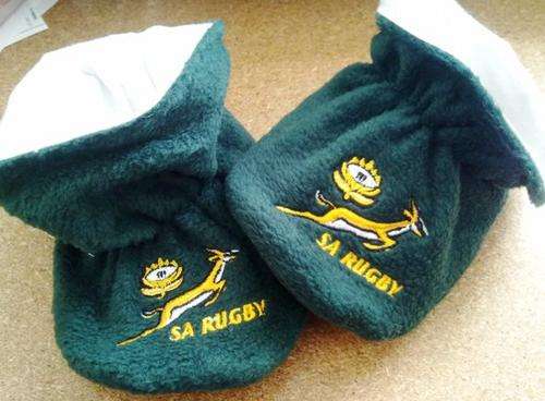 100% Original Springbok Rugby Baby Booties / Slippers / Slip on / Shoes  (18-24m)