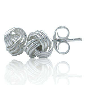 Favourite! - Unique 6mm Wire Ball 925 Sterling Silver Stud Earrings