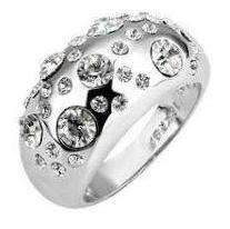 Size 8 / Q - Breathtaking 2.25ct White CZ Ring in 18kgp  (8198)