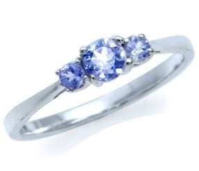 Size 4.5 / J.5 - Brand New 0.42ct Natural Tanzanite Engagement Ring  (8294)