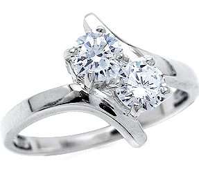 ASHA CRAFT - 1.00ct Cr. White Topaz 925 Sterling Silver Ring Size 6.75 / N-O