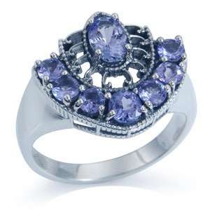 [R12972.19] IN STOCK - 100% REAL 1.58ct Genuine Tanzanite Designer Ring - Size 9.5 / T
