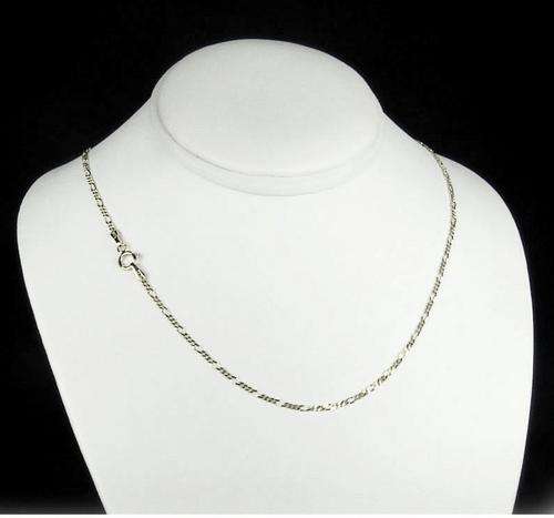 55cm Figaro Chain 925 Sterling Silver - GUARANTEED REAL SILVER!