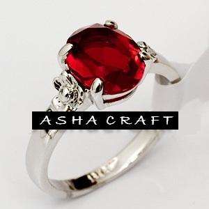 ***Size 6*** Pretty & Modern 3ct Lab Ruby Ring
