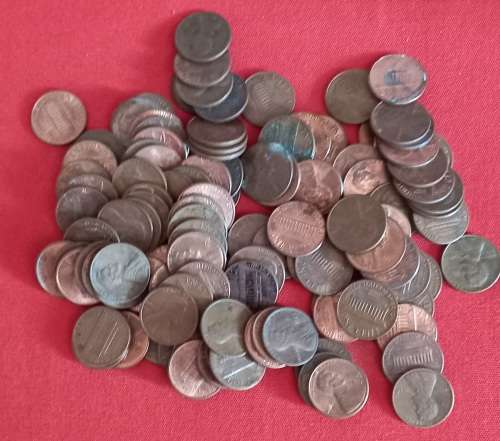 usa pennies  x100