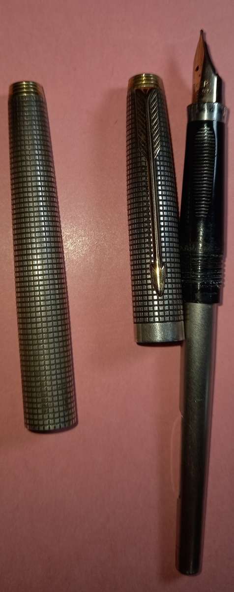 parker fountain pen sterling  14k nib