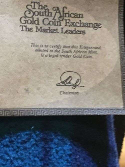 2002 Fine Gold 1/4 oz Krugerrand