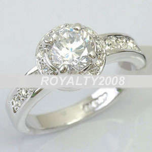 "Gorgeous" Roundcut CZ Engagement Ring - Size 8