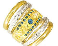 Stunning*** Wedding Ring Trip Set - Size 8