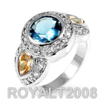 Topaz and Champagne Antique Ring - Size 8