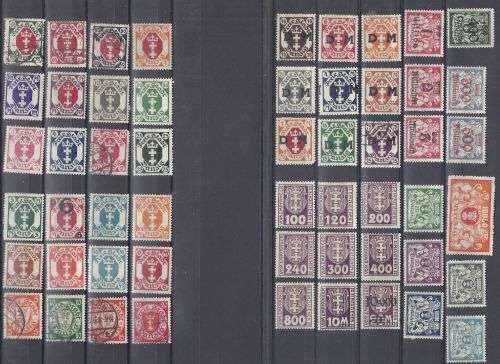 LARGE DANZIIG COLLECTION 68 STAMPS`.LOOK`.MINT STAMPS MOUNTED
