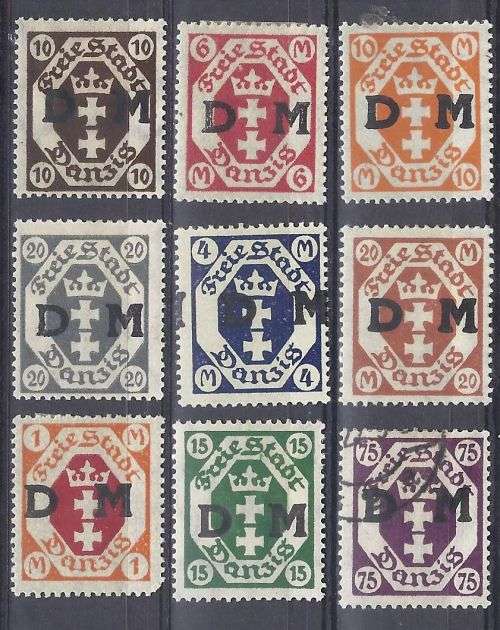 LARGE DANZIIG COLLECTION 68 STAMPS`.LOOK`.MINT STAMPS MOUNTED