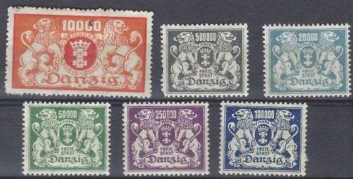 LARGE DANZIIG COLLECTION 68 STAMPS`.LOOK`.MINT STAMPS MOUNTED