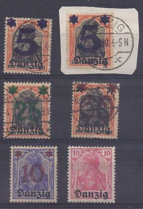 LARGE DANZIIG COLLECTION 68 STAMPS`.LOOK`.MINT STAMPS MOUNTED