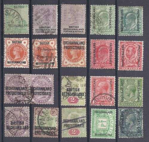 ` BRITISH BECHUANALAND ` MINT STAMPS MOUNTED.