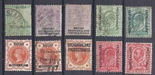 ` BRITISH BECHUANALAND ` MINT STAMPS MOUNTED.