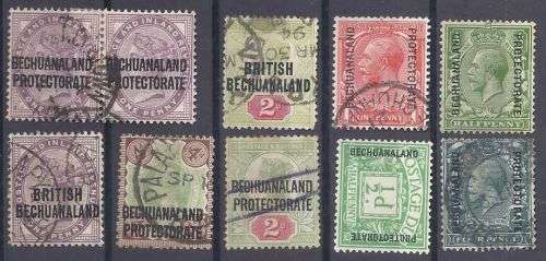 ` BRITISH BECHUANALAND ` MINT STAMPS MOUNTED.